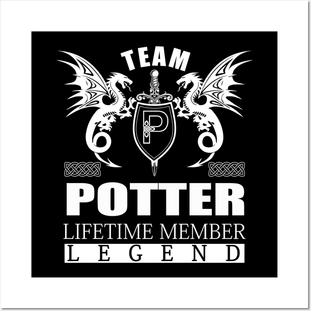 Team POTTER Lifetime Member Legend Wall Art by MildaRuferps